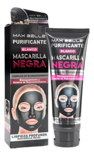 Mascarila Negra Facial Saca Puntos Negros Maxbelleza 130ml