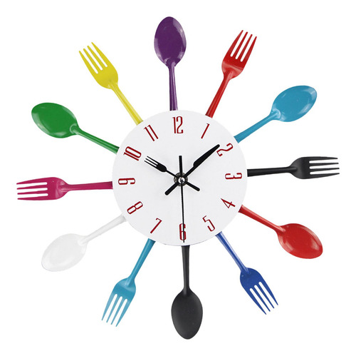 Reloj De Pared Moderno Reloj De Metal Multicolor