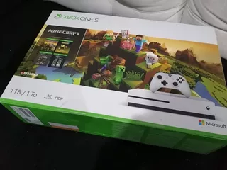 Microsoft Xbox One S 1tb Standard Blanco Minecraft Edition