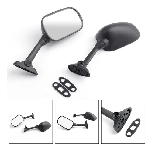 Espejos De Carreras Negros Para Suzuki Gsxr Gsx-r 1000 01-02