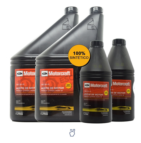 Kit De Aceite Sintético Motorcraft Ford Ranger X 10 Lts.