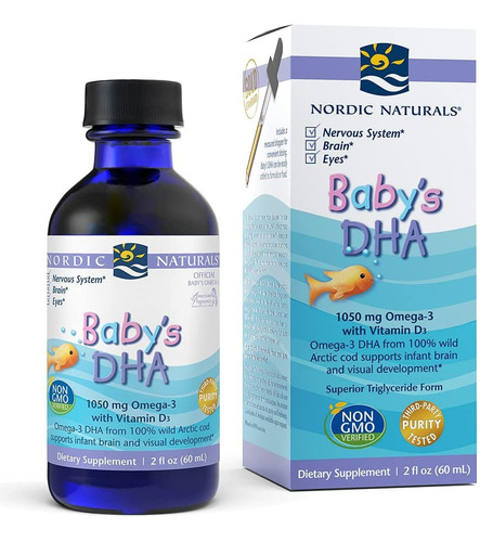 Nordic Naturals Childrens Dha 1050mg Omega 3 Vitamina D3 Sabor S/n