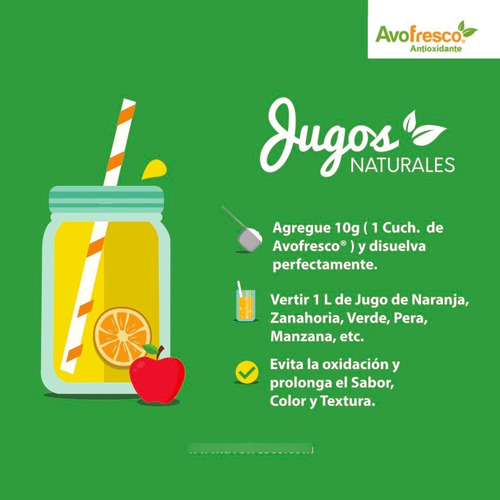 Antioxidante Para Frutas Y Verduras Avofresco