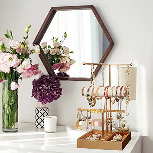 Organizador Joyas 3 Niveles Colgante Aretes Collares Pulsera