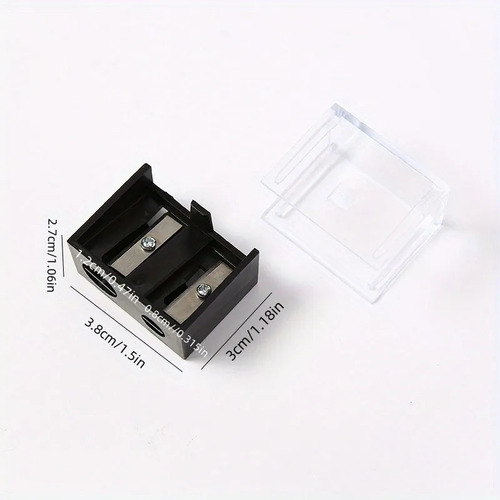 Sacapuntas Para 5 Lápices De Maquillaje Con Doble Orificio Y