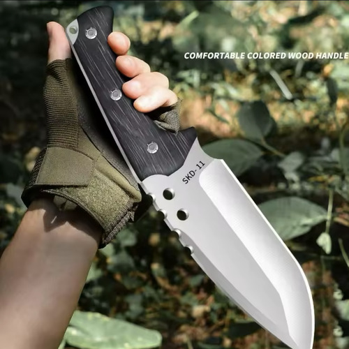 Faca Vusak Skd11 5mm 27,5cm C/bainha Couro