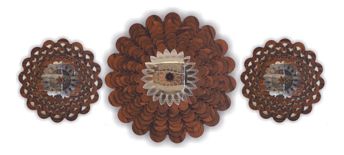 Mandala Decorativa Ambiente Sala Quarto Kit 3 Peças 38173