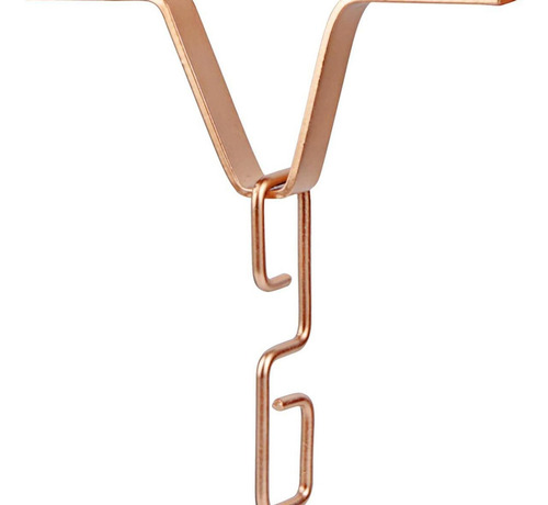 6 Elegante Colgador De Gancho En Forma De V Para Color Cobre