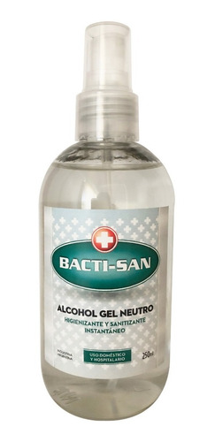 Imagen 1 de 2 de Alcohol En Gel Antibacterial Higienizante Manos Anmat X 250