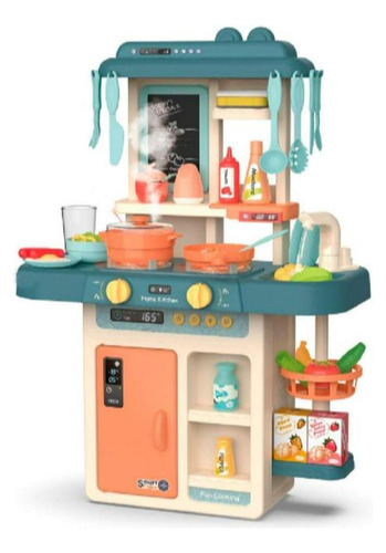 Mi Primera Cocinita Con Luz, Sonido Y Accesorios Sweet Home Color Naranja