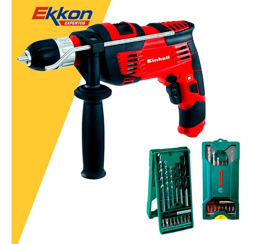 Taladro Percutor Einhell 720w 13mm Th-id720 E+set Bosch 15pz