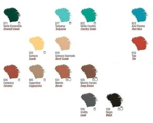Imagen 4 de 5 de Pintura Acrílica Acrilex 60ml Pack De 6 Unidades