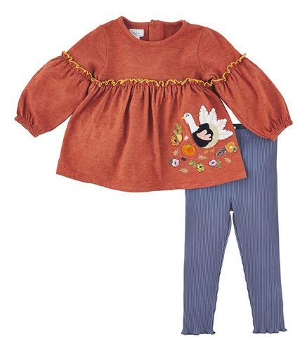 Mud Pie Baby Girl Thanksgiving Tunic And Legging, Turquía, 6