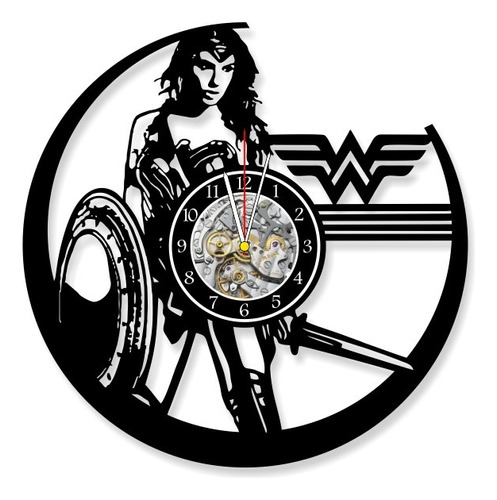 Reloj Corte Laser 0815 Wonder Woman Silueta