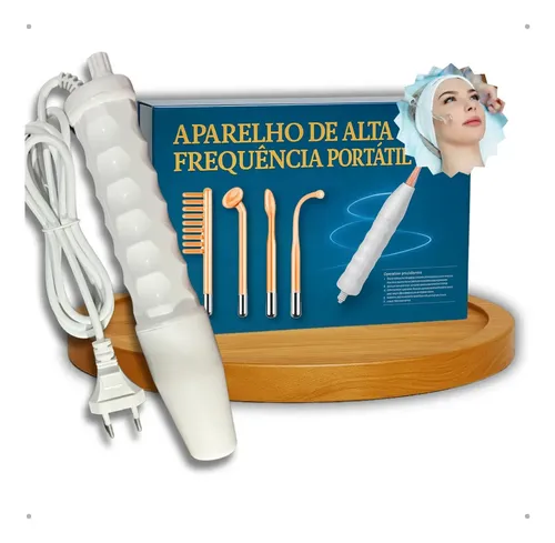 Aparelho Cuphead CH-1265 Estética Alta Frequência Portátil Facial Capilar Limpeza Pele Eletroterapia Skin Care Profissional Anti Rugas