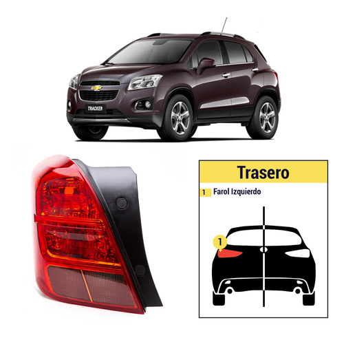 Farol Izquierdo Chevrolet Tracker 2013 - 2015