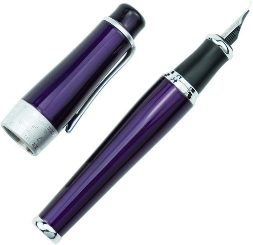 De Lujo Purpura Pluma De Caligrafia Asiatica Punta Dobl...