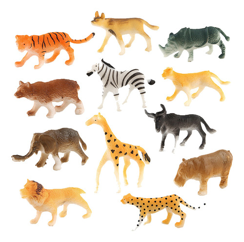 Figura J Kids De Plástico Con Varios Animales De Juguete En