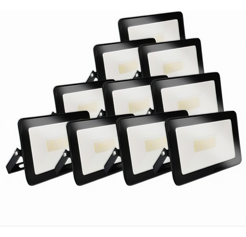 Pack 10 Focos Led Exterior Luz Fria 50w Vientosur