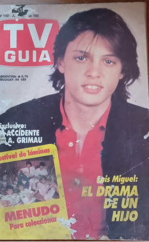 Tv Guia 1197 Luis Miguel Tirao Canela Menudo Linvel Marshall