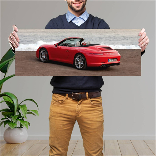 Cuadro 30x80cm Auto 2012 Porsche 911 Carrera S C 742