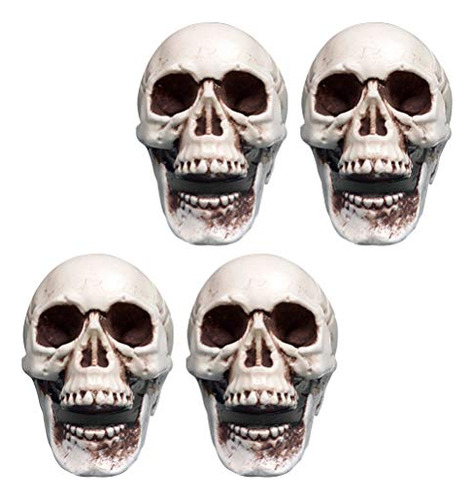 Toyvian 4pcs Halloween Mini Calaveras Realistas Th9k6