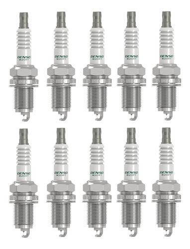 Kit De 10 Bujias Audi S8 2007-2010 5.2 Iridium Tt Denso