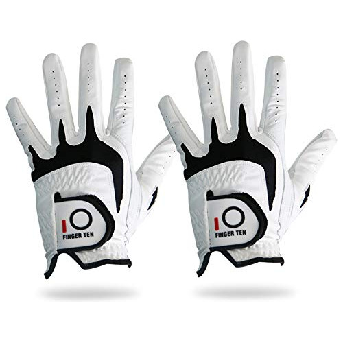 Golf Guantes Hombres Dejaron Valor Cabretta Cuero De Ma...