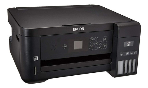 Impresora a color multifunción Epson EcoTank L4160 con wifi 110V/220V negra