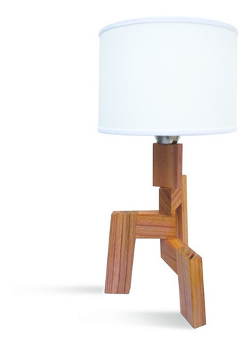 Lampara Mesa Velador Madera Nordica Deco Regalo Diseño 