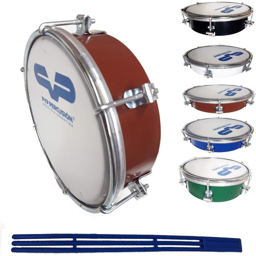 Imagen 1 de 10 de Caseta Tamborin Pyp Percusion De 6 Pulgadas Color