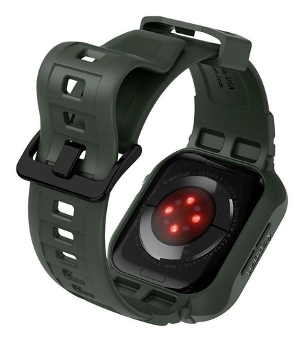 Case Y Correa Spigen Compatible Con Apple Watch 45mm Verde