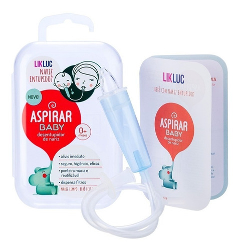 Aspirador Nasal Para Bebês Aspirar Baby - Likluc Menor Preço