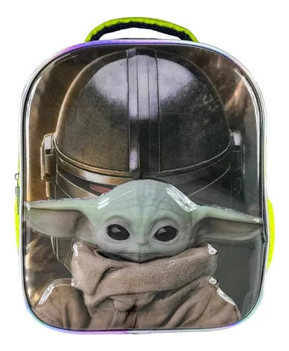 Mochila Baby Yoda Mandalorian Original Tamaño Kinder