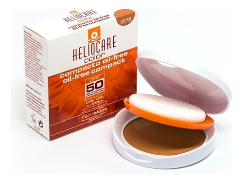 Heliocare Fps 50+ Oil Free Brown Polvo Compacto 10 Gr