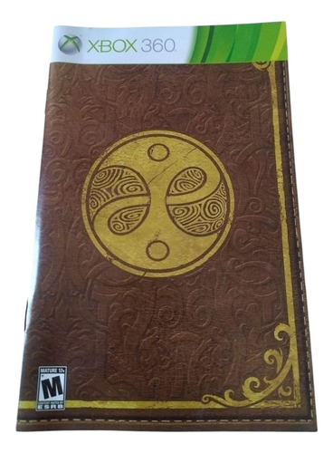 Instructivo Manual Juego Xbox 360 Solo Sin Juego Fable 3 (Usado)
