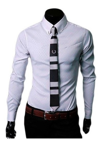 Camisas Hombre, Camisa Vestir Caballero, Slim Fit, Casuales