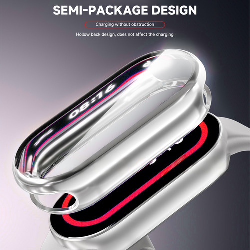 Funda Protectora De Tpu Para Xiaomi Mi Band 8 9, Funda Blanda, Protector De Pantalla Completa, Carcasa Chapada En Parachoques Para Mi Band 8 9 Sma