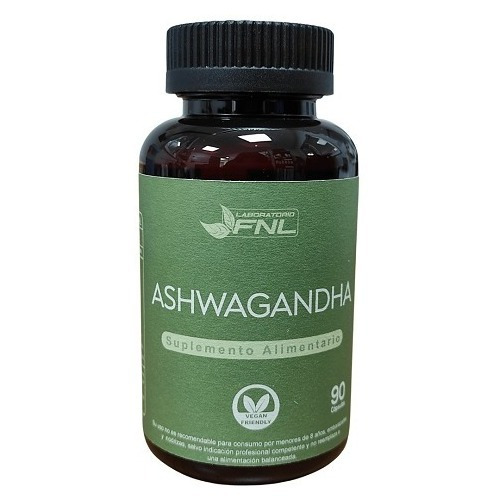 Ashwagandha 90 Cápsulas + B12 + B6 + Jengibre Lab Fnl