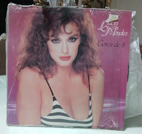 Disco Lp Acetato Vinyl Lucía Méndez, Cerca De Tí, Ariola '82
