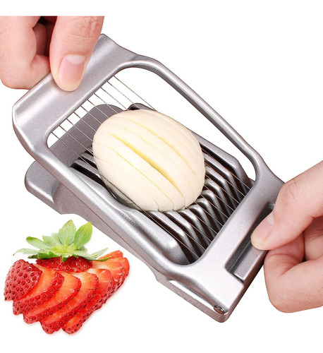 Corta Huevos Y Frutas Suaves, Multipropósito, Acero Inoxidab