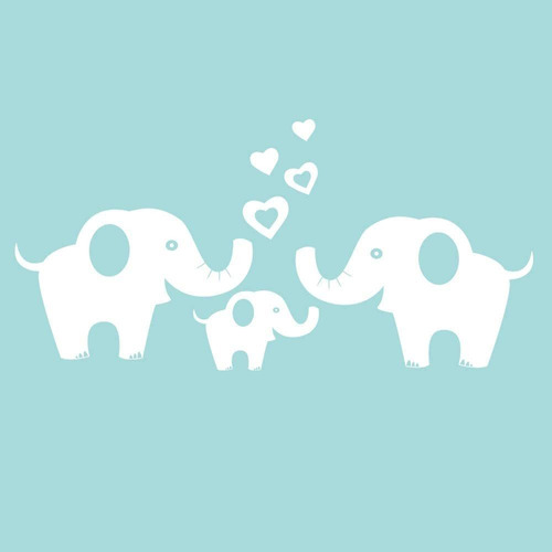  Elephant Family Wall Decal Removable Vinyl Wall Art El...