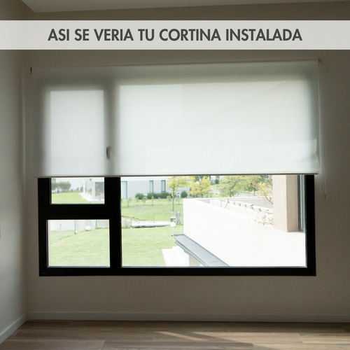 Cortina Roller Sun Screen 6% 110x160cm Standard Translucida Blanco
