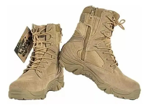 Botas Tácticas Militares Delta Airsoft / Caza Color Ocre | Cuotas sin  interés