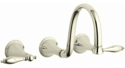 Kohler K-t343-4m-sn Llave De Pared Tradicional Para Lavabo