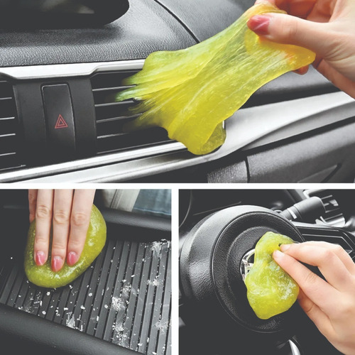 Imagen 2 de 5 de Limpiador Gel Slime Teclado Automovil Carro Rejilla Multiuso