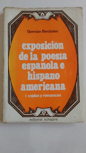 Berdiales Poesía Española Hispano Coplas Romances Edschapire