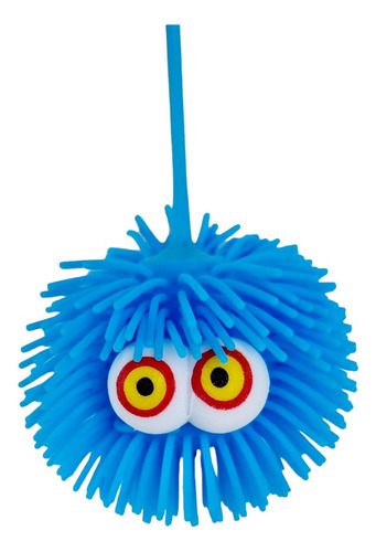 Yoyo De Goma Monstruito Luminoso Luces Con Flecos X6 Uni
