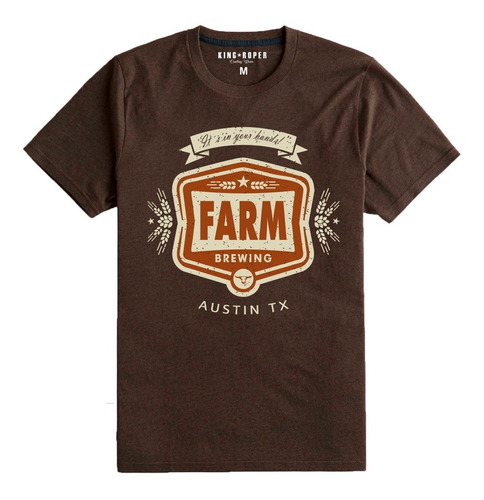 Camiseta Farm Caterpillar King Roper Country Arame Txc Gring