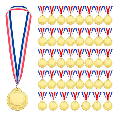 40 Medallas Deportiva Metálica C/cinta 6,5cm Forcecl